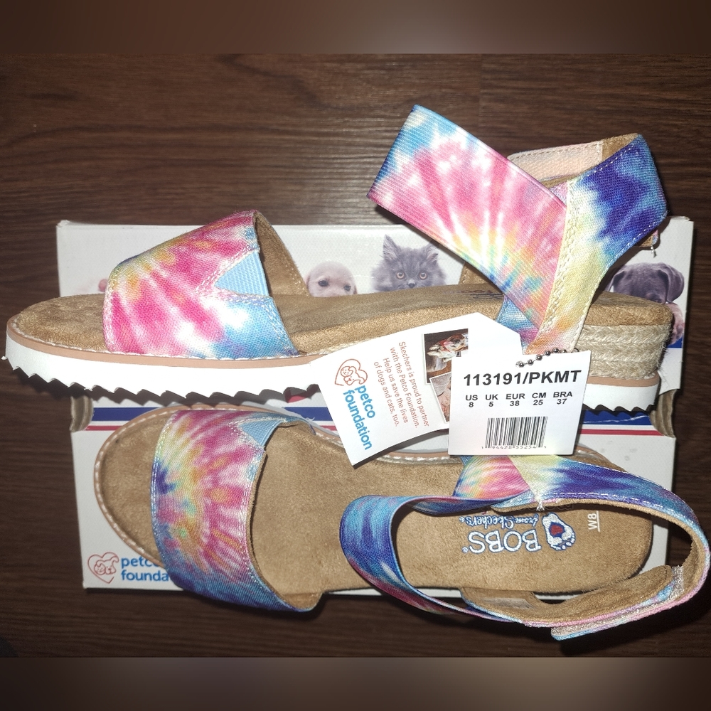 NWT-Skechers memory foam wedge sandals - Picture 9 of 15